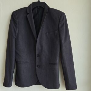 Elegant Charcoal Men's Blazer